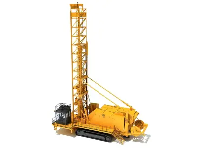 Rotary Drilling Rig 3D model get
