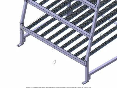 Welded mechanical furniture  3D model
