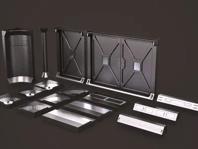  Sci Fi Interior Kitbash 