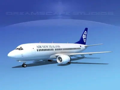 Boeing 737-300 Air New Zealand 3D model