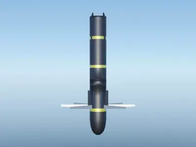 Israel Missile Low-poly 3D model