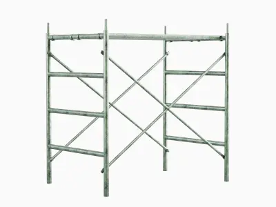 Metal Scaffolding Construction 04 Low-poly 3D model