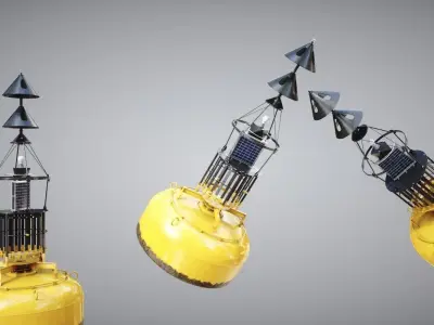 Cardinal Marker Sea 3D model