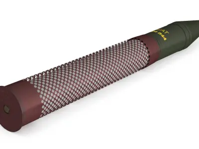 M344A1 HEAT Munition with Mesh Base Stand Green 3D model