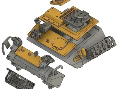 Light Armored Vehicle - 28mm Sci-Fi 3D print model