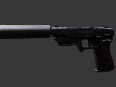 Tactical pistol - gun 3D model
