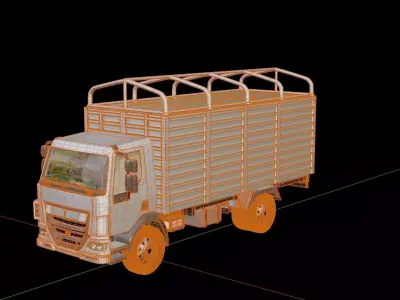 Kenworth K370 Cargo Truck 2014 3D model