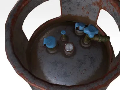 Pressure Tank Low-poly 3D model