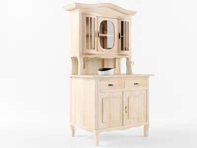 old kitchen cabinet 3D model