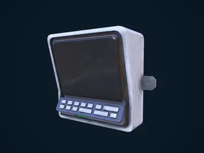 Terminal Panel Low-poly 3D model
