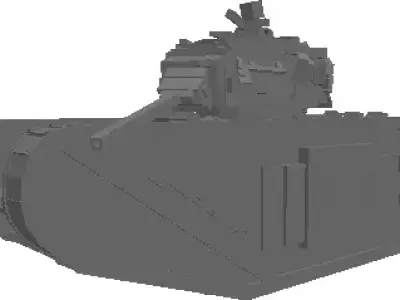DWT-HeavyTrenchwarsTank tank Low-poly 3D model