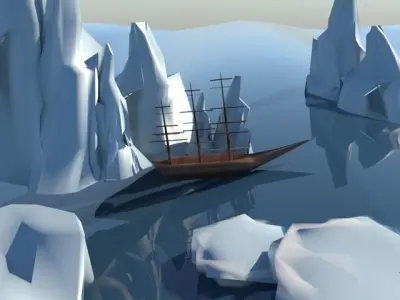 Ship in Ice 3D model