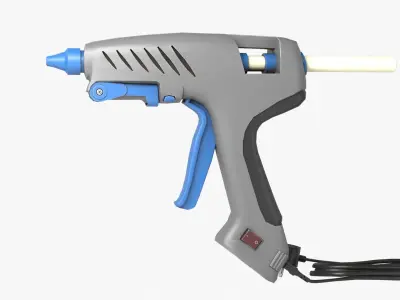 Glue Gun Low-poly 3D model purchase