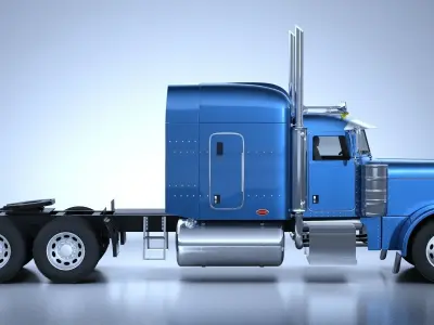 Peterbilt 379 Truck 1987 3D model