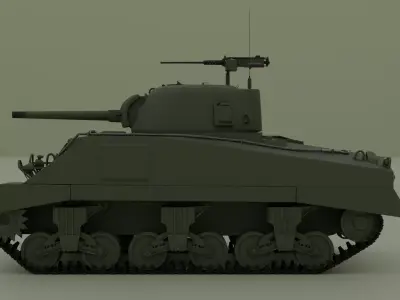 M4 Sherman Low-poly 3D model buy