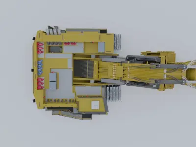 Excavator Construction Vehicle 3D model