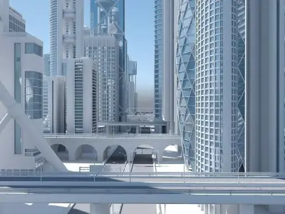 High Definition City 3D model purchase
