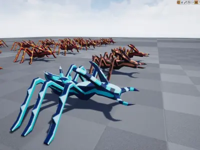Stylized Ant Low-poly 3D model