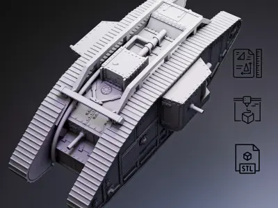 Mark IV Heavy Tank RoZ 3D print model