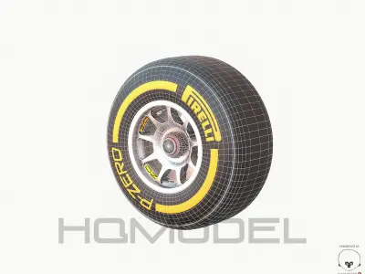 F1 Tire Formula Open Wheel Free 3D model
