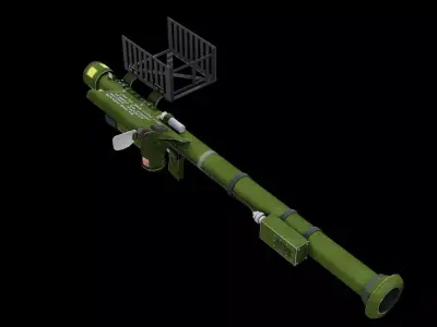 FIM 92 Stinger Missile Launcher Game Ready Military Asset Low-poly 3D model