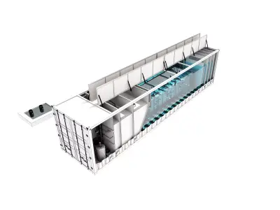 Sewage Treatment Container 04 3D model