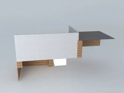 Aquaponics system Aquaponico 02 Beira Mar 1 Tank 1 IBC 4 beds... 3D model