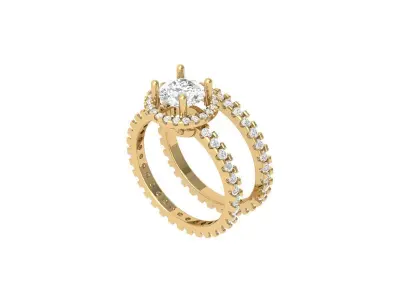 Wedding Ring  3D print model 422