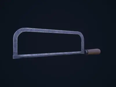 Hack Saw Low-poly 3D model