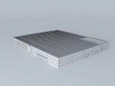 Super U super market Free 3D model