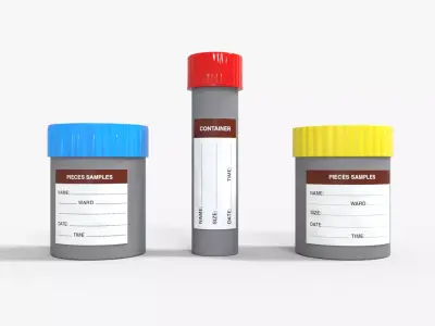 Specimen Container Medical Pack  Low-poly 3D model