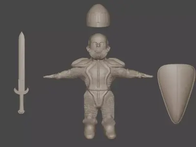 Human Footman 3D model 3D model