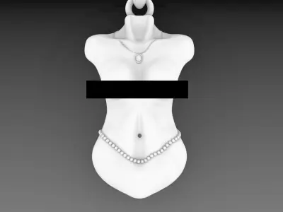 Torso Pendant Design 3D print model