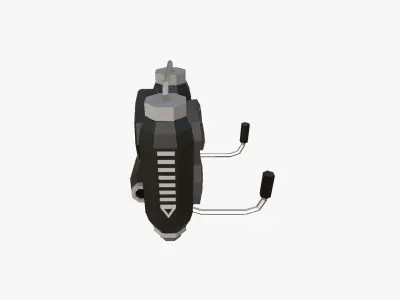 Jetpack Low Poly B04 - SciFi Character Design Low-poly 3D model