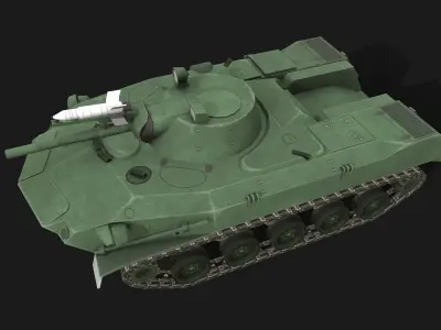 Tank BMD-1 Low-poly 3D model