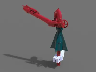 Fire monitor  Bourbon Orca Vessel 3D print model