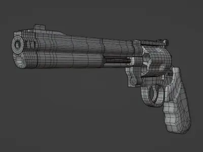 revolver 3D model 17
