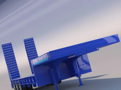 Gooseneck Trailer 3D model