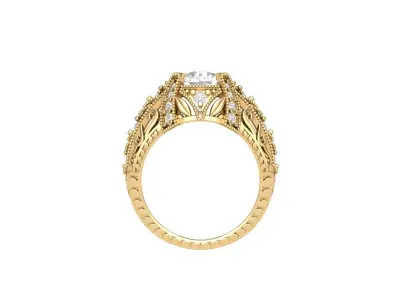 Wedding Ring 3D print model 88