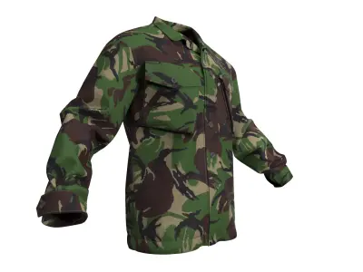 British Combat Jacket DPM CS95 - Marvelous Designer 3D model