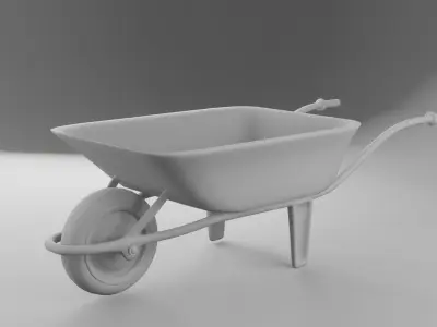 old wheelbarrow 3D model
