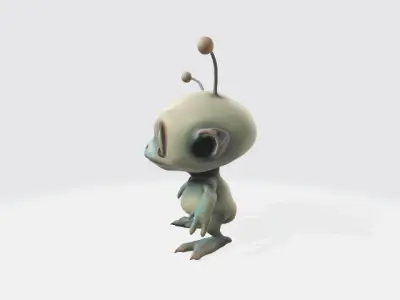 Chibi alien 3D model