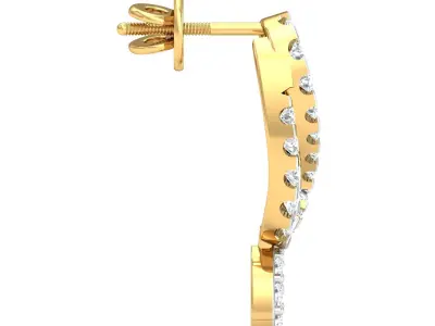 Solitaire Women Earring  3D print model
