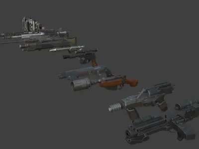 Fortnite Star Wars Items Free 3D model