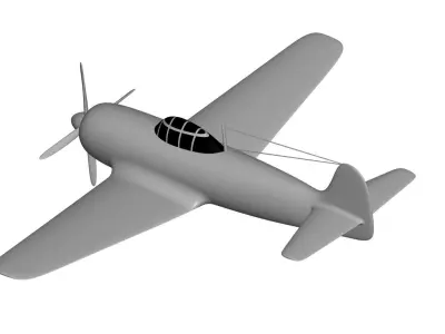 Kawanishi N1K 3D model purchase