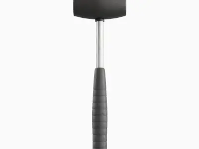 Industrial Rubber Hammer Set B 3D model