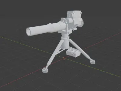 BGM-71 TOW Free 3D model