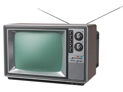 Retro TV 3D model shop