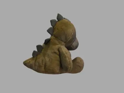 Stuffed Dinosaur Plush Toy Low-poly 3D model