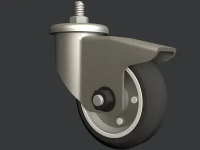 Swivel caster wheel 3D model
